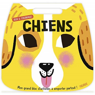 Jeux et coloriages - Chiens - Книга на френски език с твърди корици