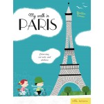 My walk in Paris: colouring, cut-outs and stickers - Книга на френски език