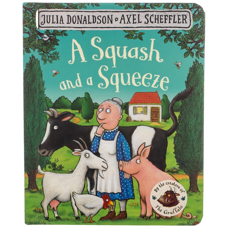 A Squash and a Squeeze Board book - Axel Scheffler, Julia Donaldson-Книга на английски език с твърди корици