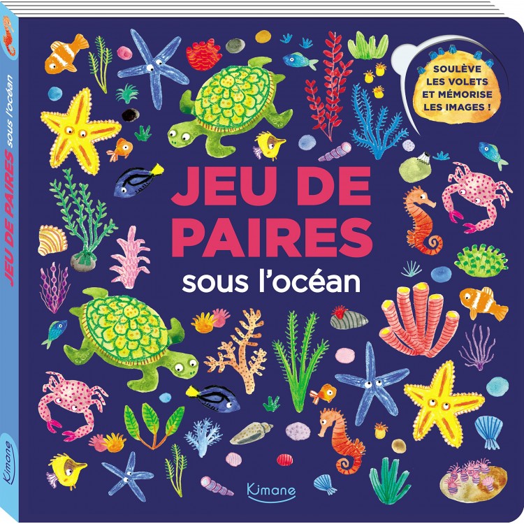 Jeu de paires - sous l'océan - Книга на френски език с твърди корици