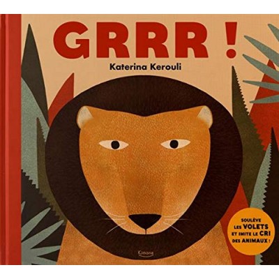 GRRR !: SOULÈVE LES VOLETS ET IMITE LE CRI DES ANIMAUX ! - Книга на френски език с твърди корици
