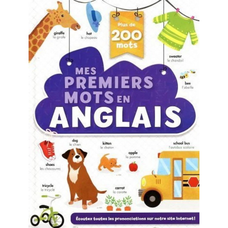 Mes premiers mots en anglais - Книга на френски език с твърди корици Mes premiers mots en anglais - Книга на френски език с твърди корици