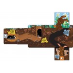 Sous la terre: Avec une tirette-surprise à chaque page - Книга на френски еик с твърди корици