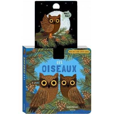 Les oiseaux: Avec une tirette-surprise à chaque page - Книга на френски език с твърди корици