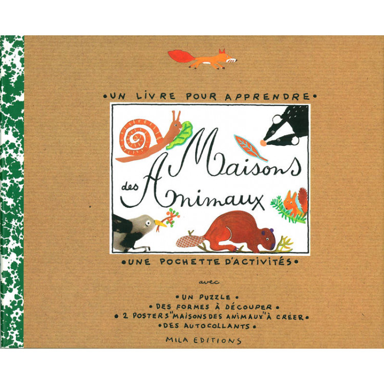 Maisons Des Animaux un livre pour apprendre, une pochette d'activités... Maisons Des Animaux un livre pour apprendre, une pochette d'activités...