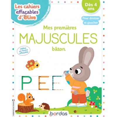 Les cahiers effaçables d'Olive - Les majuscules bâton = Книга на френски език