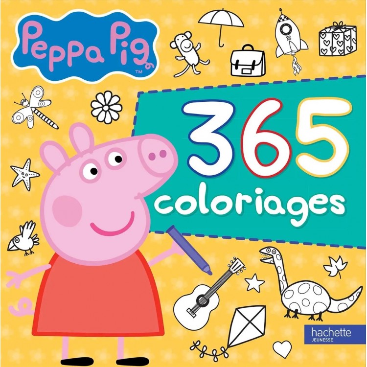 Peppa Pig - 365 coloriages - Книга на френски език