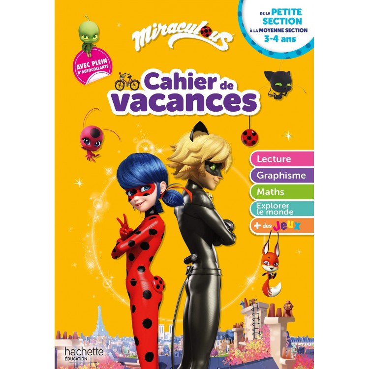Miraculous - De la Petite à la Moyenne section - Книга на френски език