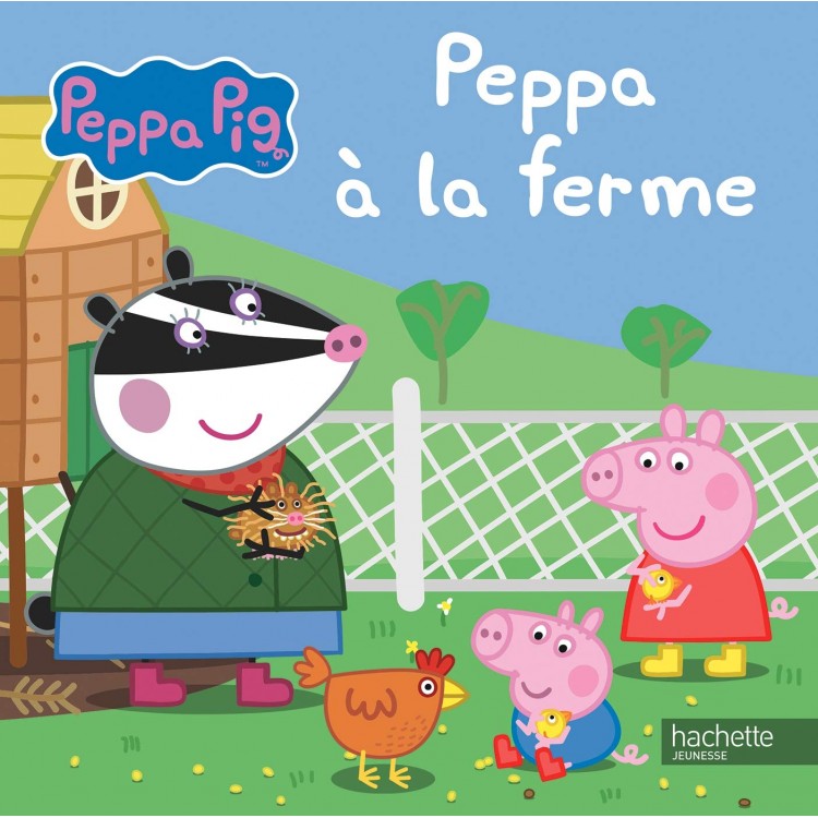 Peppa Pig-Peppa à la ferme - Книга на френски език с твърди корици