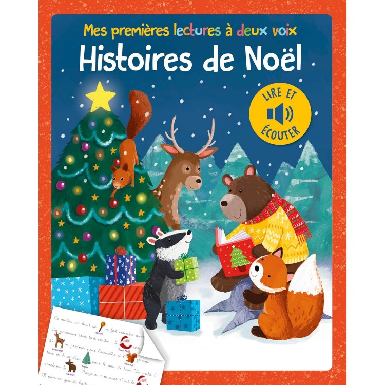 Mes premieres lectures a deux voix - Histoires de Noël - Музикална книга на френски език Mes premieres lectures a deux voix - Histoires de Noël - Музикална книга на френски език