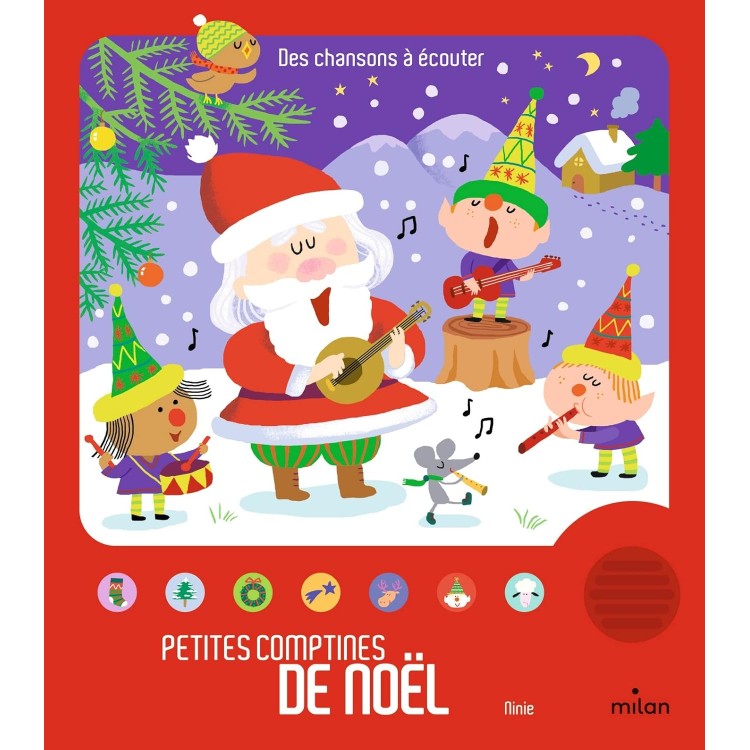 Petites comptines de Noël-Музикална книга на френски език Petites comptines de Noël-Музикална книга на френски език