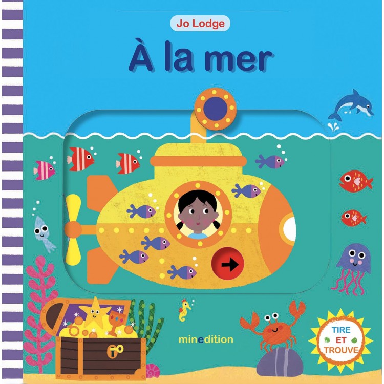 À la mer-Книга на френски език с елементи за издърпване À la mer-Книга на френски език с елементи за издърпване