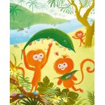 7 histoires d'animaux de la jungle-Книга на френски език с твърди корици