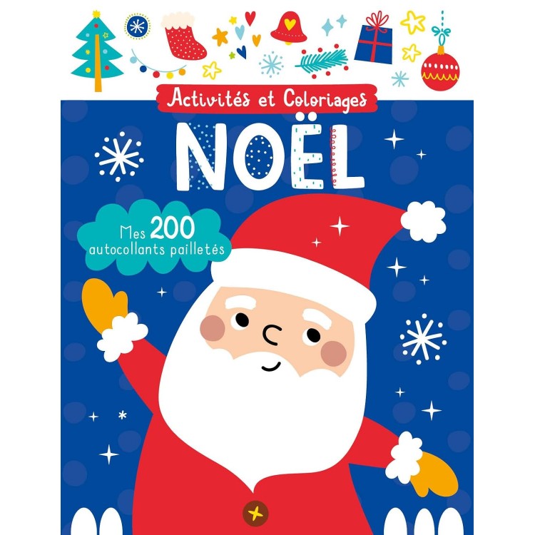 Mes autocollants pailletés - Noël