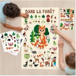 POPPIK éducatif interactif avec Autocollants Poster d'animaux multilingues - Постер на френски език POPPIK éducatif interactif avec Autocollants Poster d'animaux multilingues - Постер на френски език