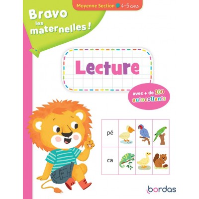 Bravo les maternelles - Lecture Moyenne section + autocollants - Книга на френски език