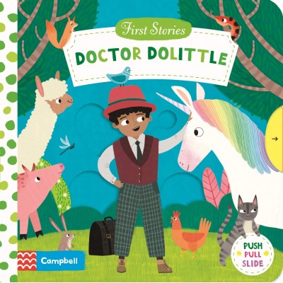 Doctor Dolittle (First Stories) Board book - Книга на английски език с твърди корици с елементи за избутване