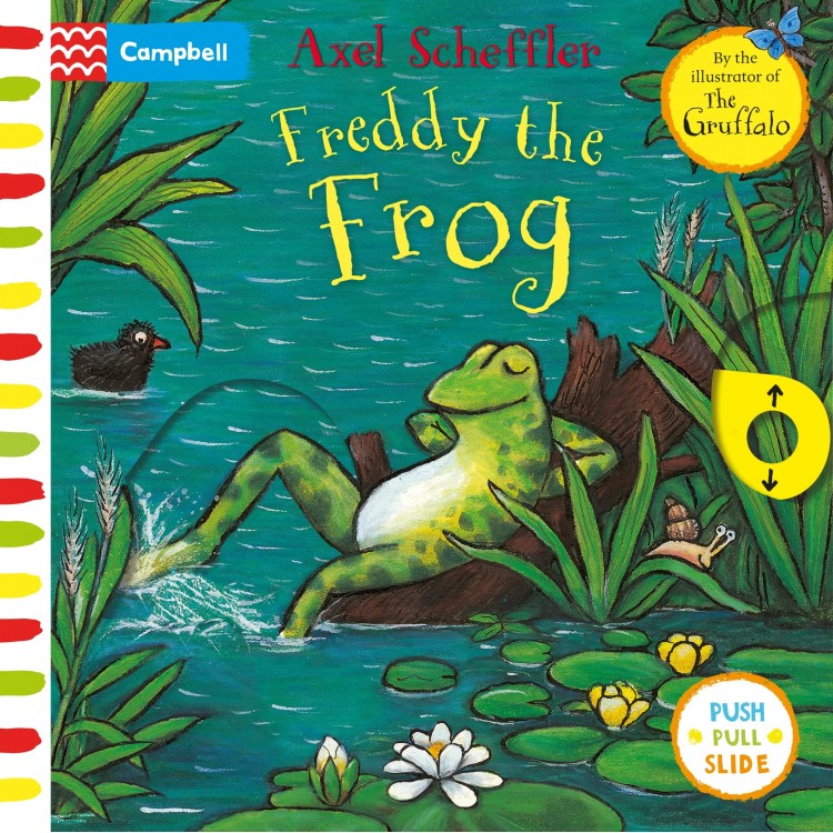 Freddy the Frog: A Push, Pull, Slide Book - Axel Sceffler - Книга на английски език Freddy the Frog: A Push, Pull, Slide Book - Axel Sceffler - Книга на английски език