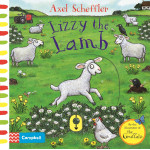 Lizzy the Lamb: A Push, Pull, Slide Book Board book - Книга на английски език с твърди корици с елементи за избутване