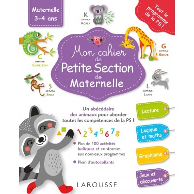 Mon grand cahier Larousse de la maternelle 3-4 - Книга на френски език