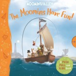 The Moomins Have Fun! A Push, Pull and Slide Book - Книга на английски език с елементи за издърпване The Moomins Have Fun! A Push, Pull and Slide Book - Книга на английски език с елементи за издърпване