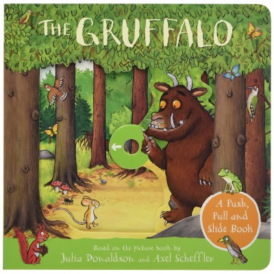 The Gruffalo: A Push, Pull and Slide Book - Julia Donaldson and Axel Scheffler - Книга на английски език с елементи за избутване