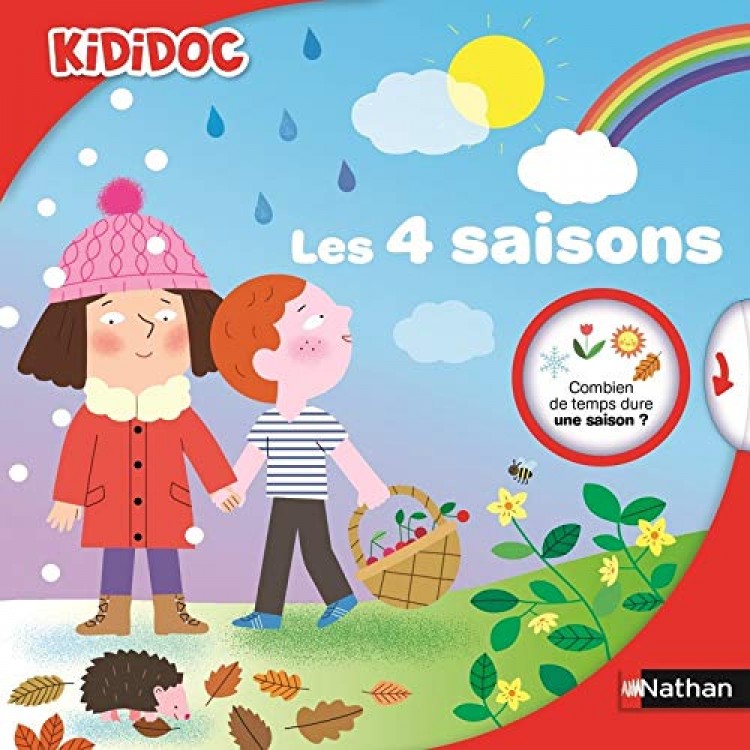 Les 4 saisons - Livre animé Kididoc - Книга на френски език
