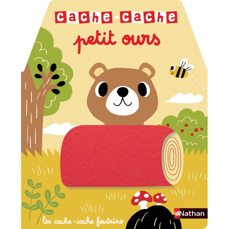 Cache-cache petit ours - Livre matière - éveil 
