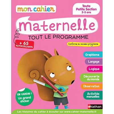 Mon cahier maternelle 2/3 ans 