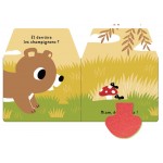 Cache-cache petit ours - Livre matière - éveil 
