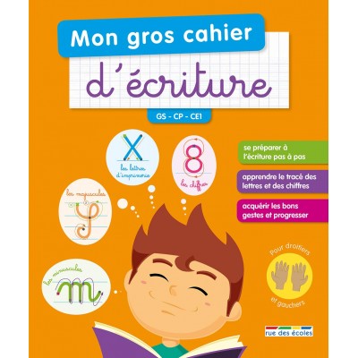 Mon gros cahier d'écriture GS, CP, CE1 - Книга на френски език