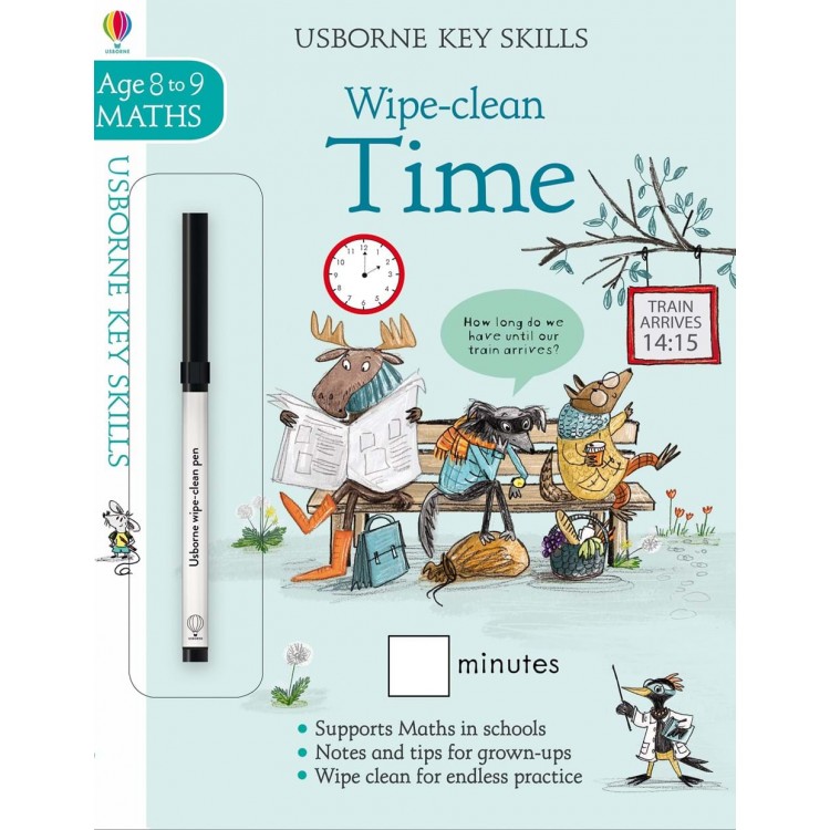 Wipe-Clean Time 8-9 - Книга на английски език